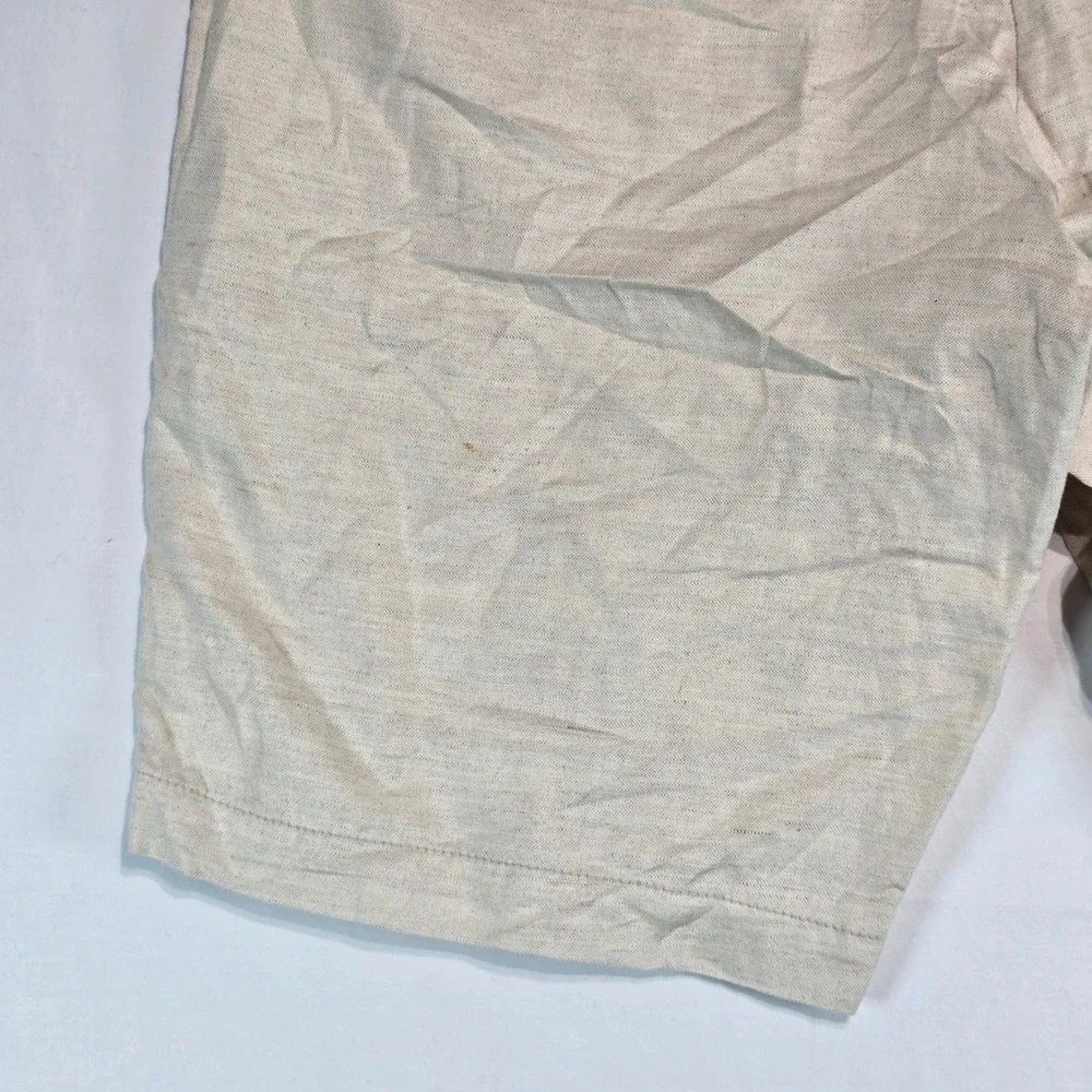 Gap‎ Mens 34 Stone Beige Linen Cotton Blend 10 Inch Inseam Shorts 228590-00